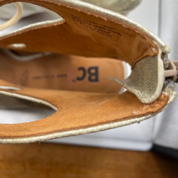 BP silver Stacked Heel Lace Ups! Size 6 - Picture 5 of 6